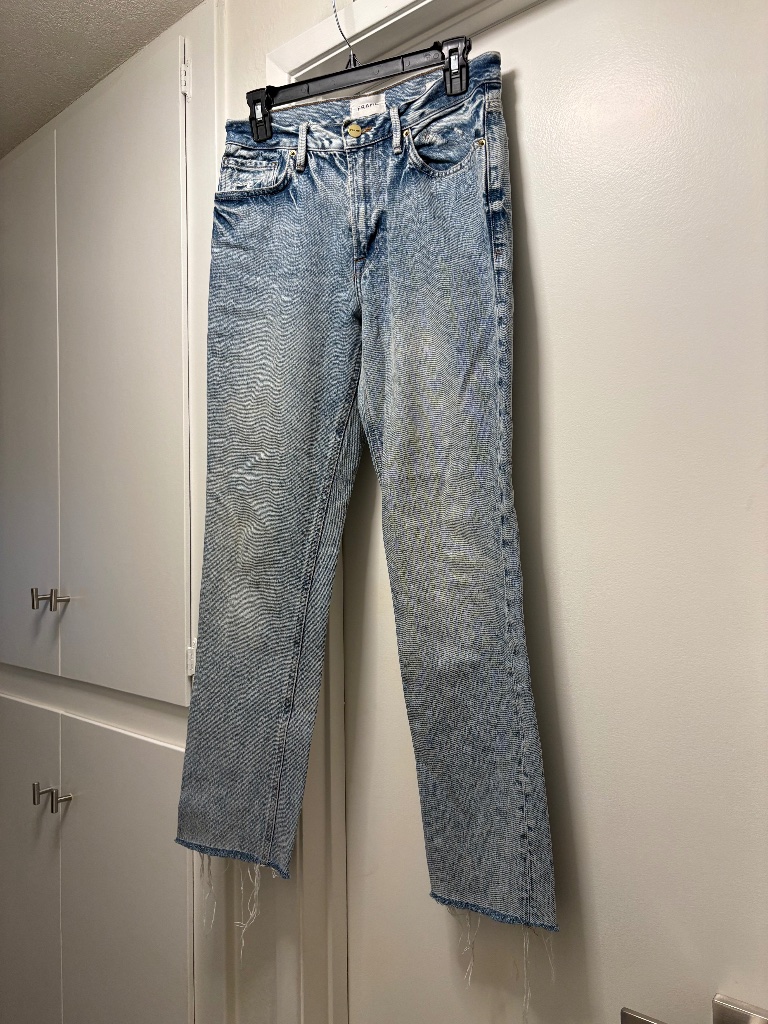 Frame “Le Piper” Faded Wash Jeans - Size 27